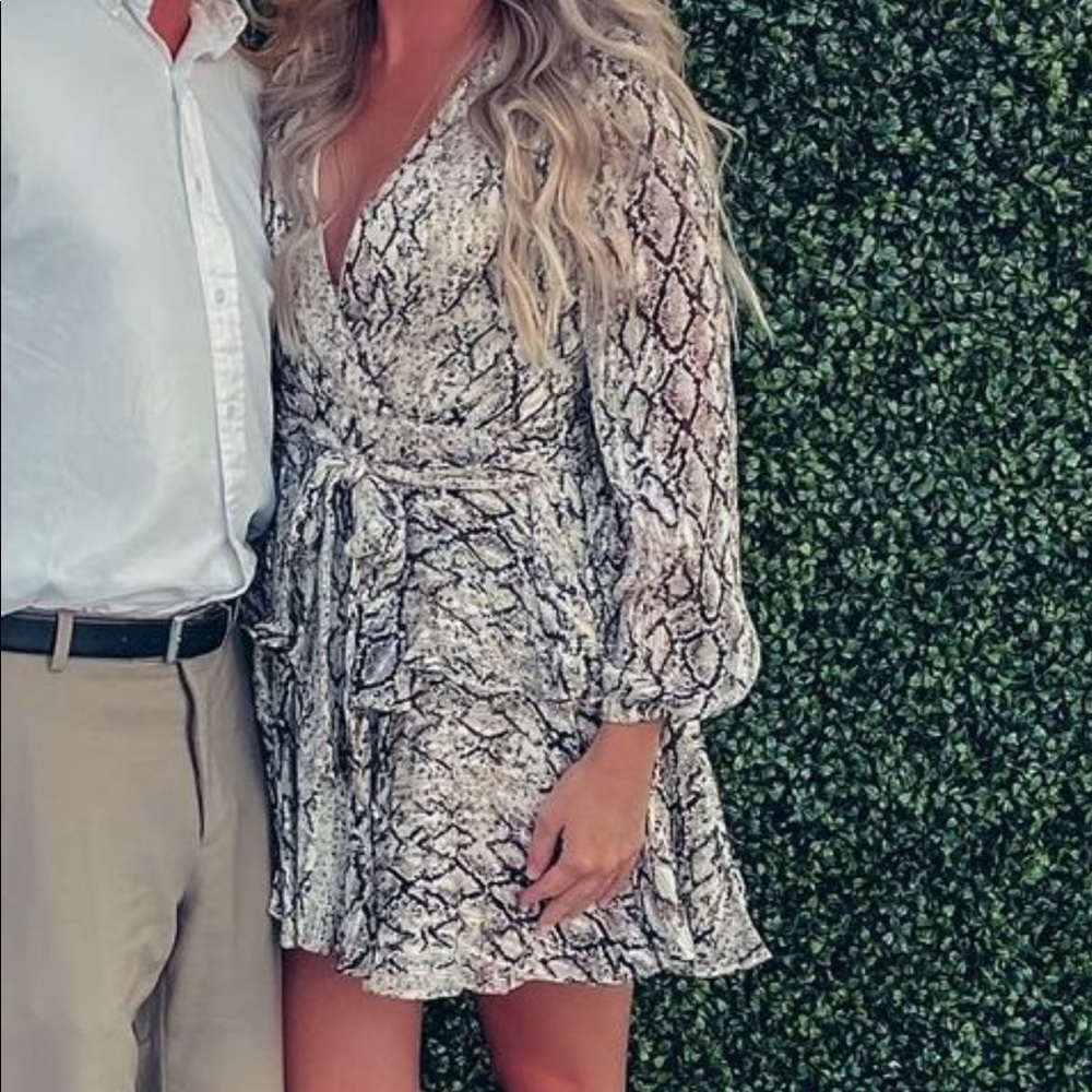 Snakeskin Pink Lilly Dress